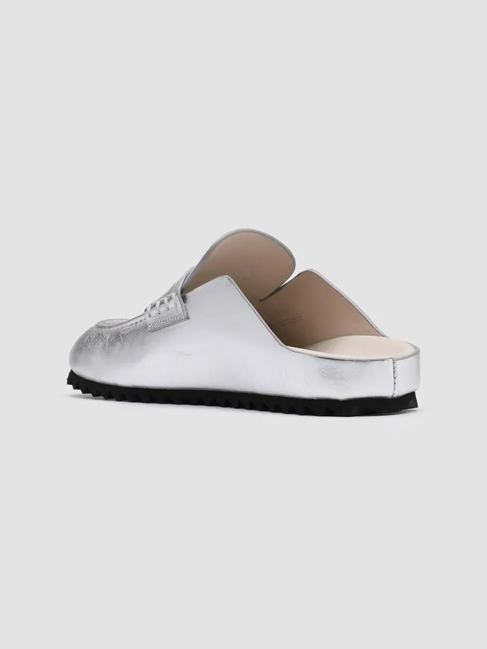 Officine Creative Mules PELAGIE 009 Argento Grey Leather Mules 8211 Women