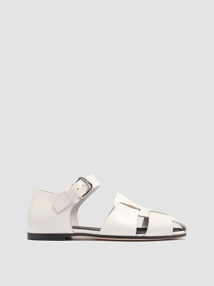 Officine Creative Sandals CUBA 003 Nebbia White Leather Sandals 8211 Women