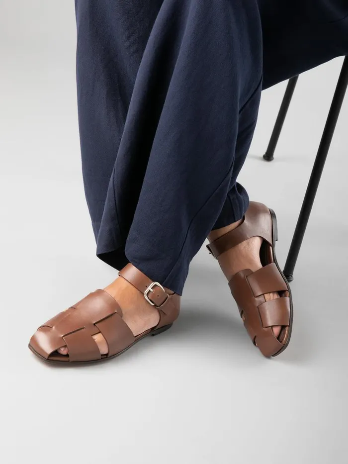 Officine Creative Sandals CUBA 003 Nebbia White Leather Sandals 8211 Women
