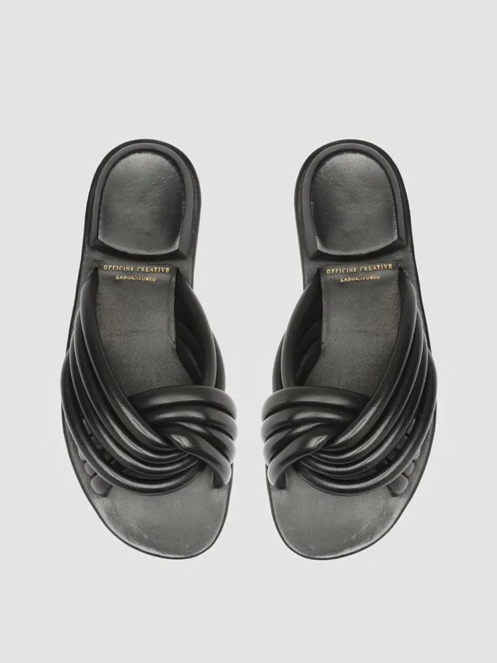 Officine Creative Sandals CYBILLE 004 Nero Black Leather Sandals 8211 Women