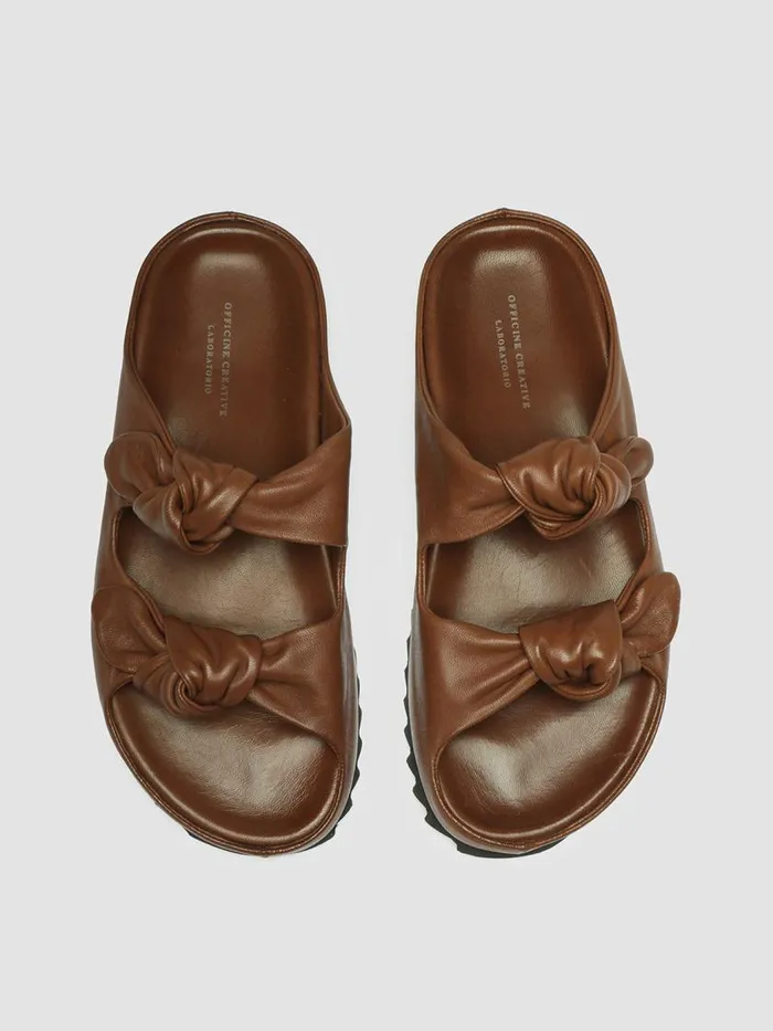 Officine Creative Sandals PELAGIE 010 Bruno Brown Leather Sandals 8211 Women Officine Creative Sandals PELAGIE 010 Bruno Brown Leather Sandals 8211 Women