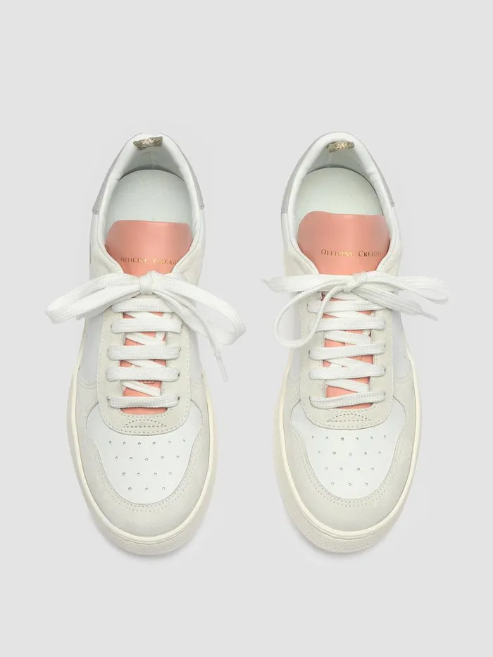 Officine Creative Sneakers MOWER 110 BiancoBreastGlacier White Leather And Suede Sneakers 8211 Women Officine Creative Sneakers MOWER 110 BiancoBreastGlacier White Leather And Suede Sneakers 8211 Women