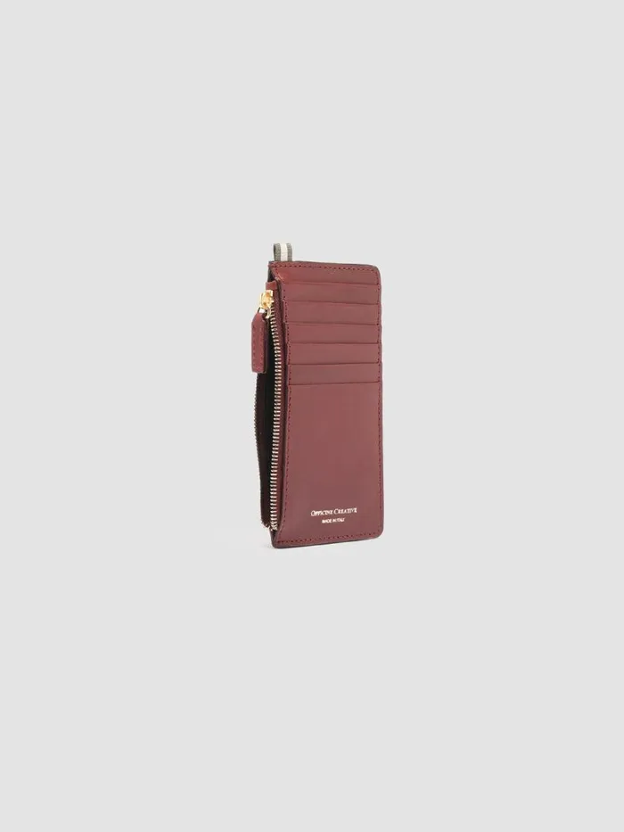 Officine Creative Wallets JULIET 03 Burgundy Burgundy Leather Card Holder 8211 Women Officine Creative Wallets JULIET 03 Burgundy Burgundy Leather Card Holder 8211 Women