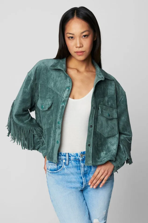 Olive Branch Shacket Women BLANK NYC Jackets