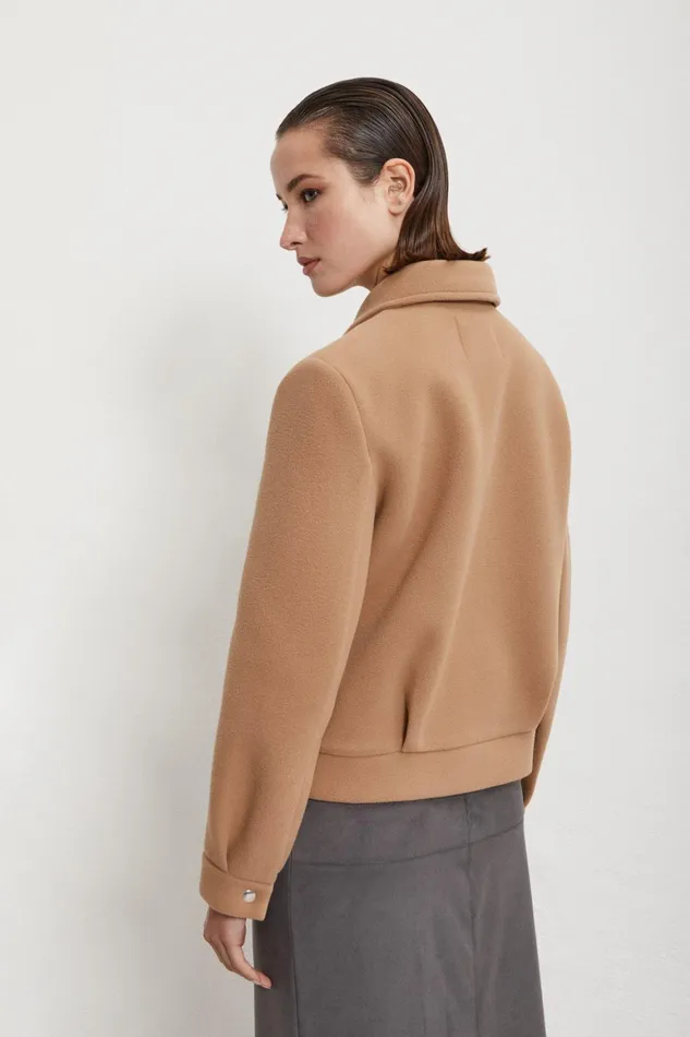 Ottod039Ame Cropped Jacket With Embroidery Women Blazers and Jackets