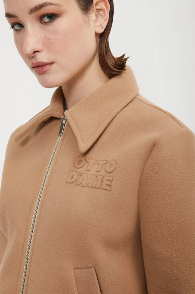 Ottod039Ame Cropped Jacket With Embroidery Women Blazers and Jackets