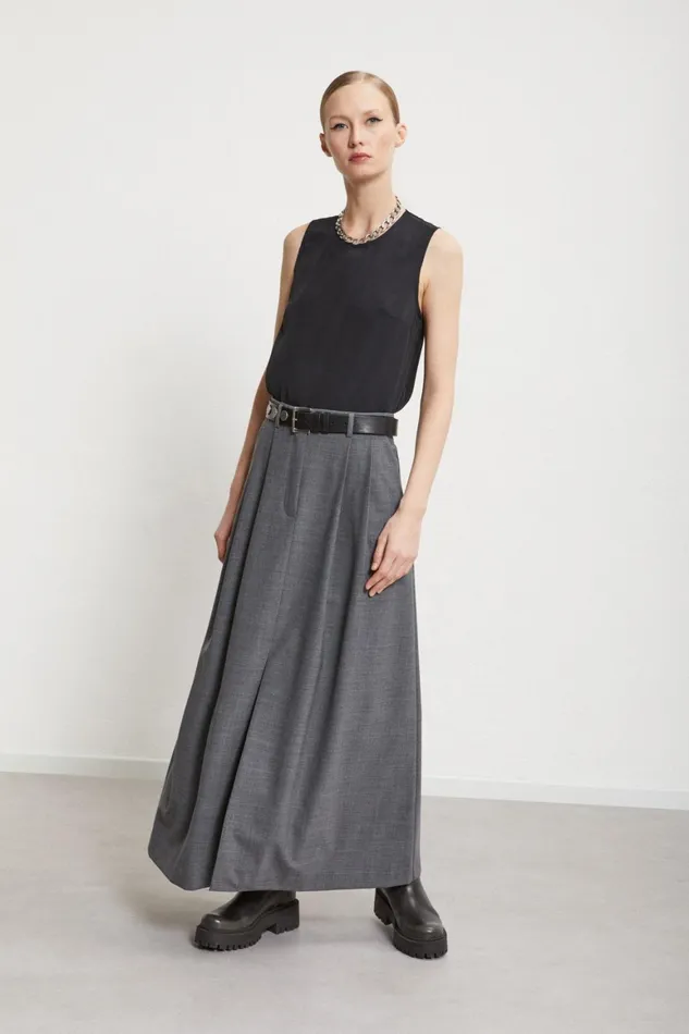 Ottod039Ame Flared Long Skirt Women Skirts