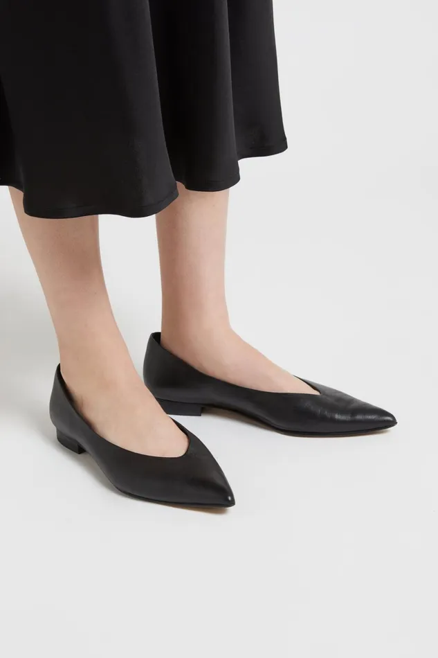 Ottod039Ame Leather Pointedtoe Ballet Flats Women Shoes