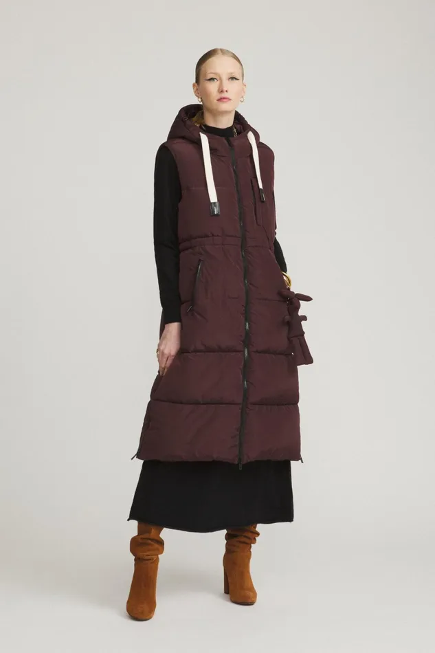 Ottod039Ame Long Sleeveless Puffer Jacket With Hood Women Down Jackets Ottod039Ame Long Sleeveless Puffer Jacket With Hood Women Down Jackets