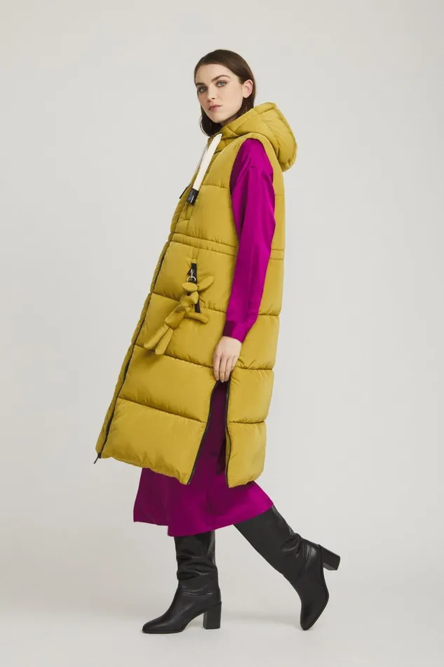 Ottod039Ame Long Sleeveless Puffer Jacket With Hood Women Down Jackets Ottod039Ame Long Sleeveless Puffer Jacket With Hood Women Down Jackets