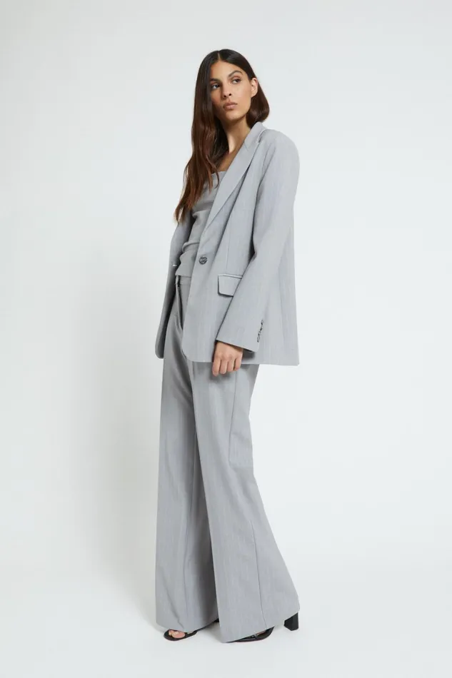 Ottod039Ame Onebutton Pinstriped Jacked Women Blazers and Jackets