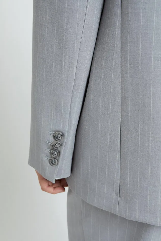 Ottod039Ame Onebutton Pinstriped Jacked Women Blazers and Jackets