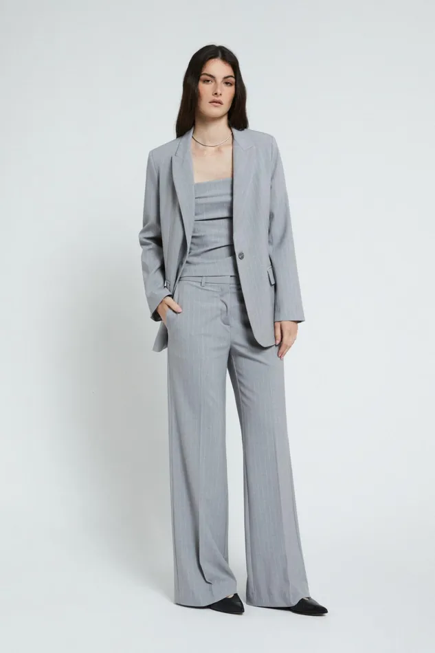 Ottod039Ame Onebutton Pinstriped Jacked Women Blazers and Jackets
