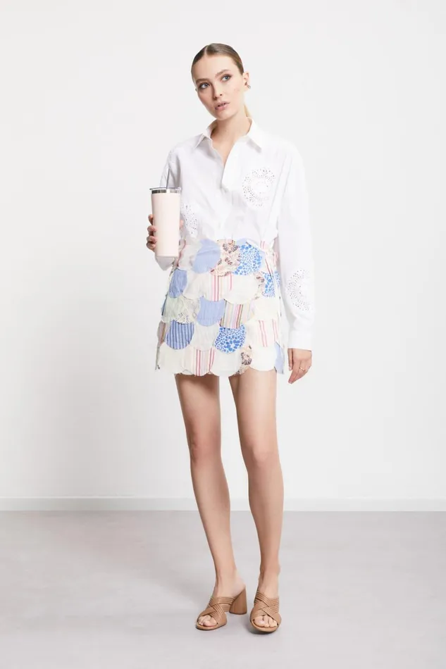 Ottod039Ame Patchwork Mini Skirt Women Skirts
