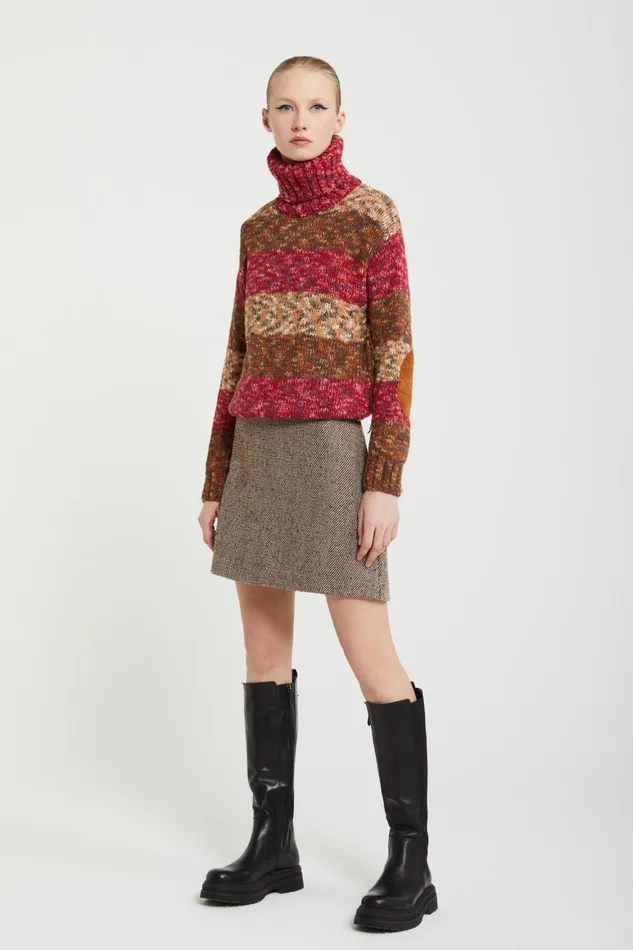Ottod039Ame Woolblend Skirt Women Skirts