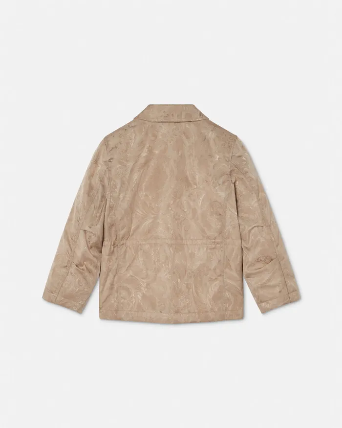 Outerwear and Jackets Kids Versace Barocco Jacquard Jacket Beige