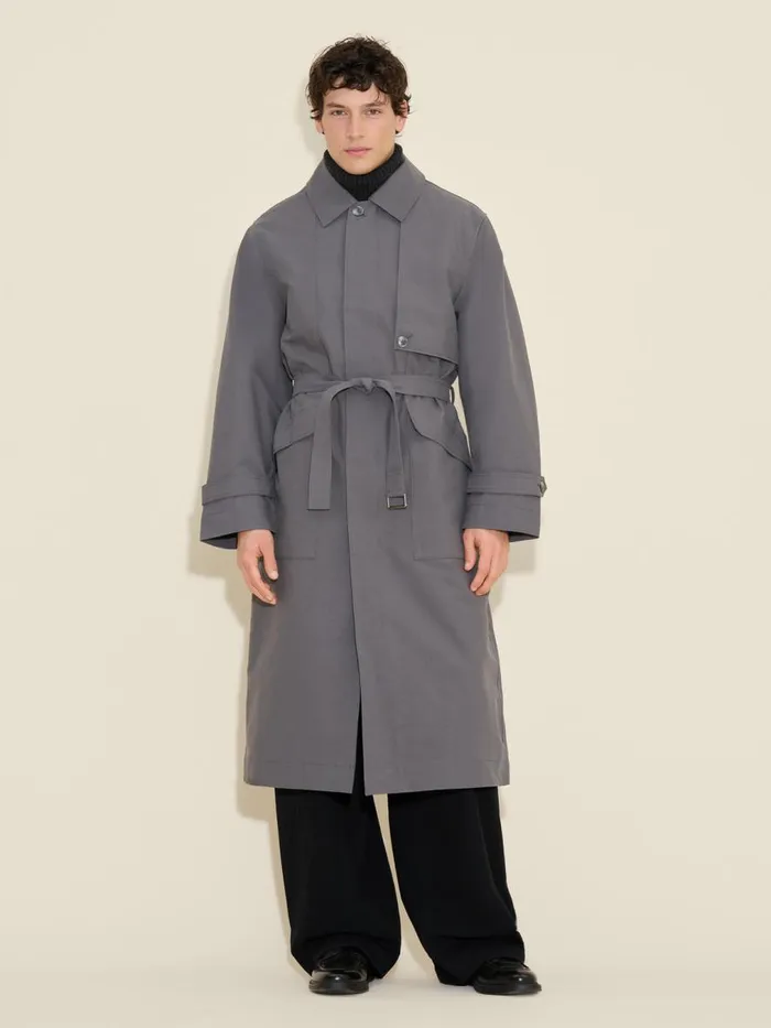 Outerwear Men Holzweiler Crowley Coat Dk Grey