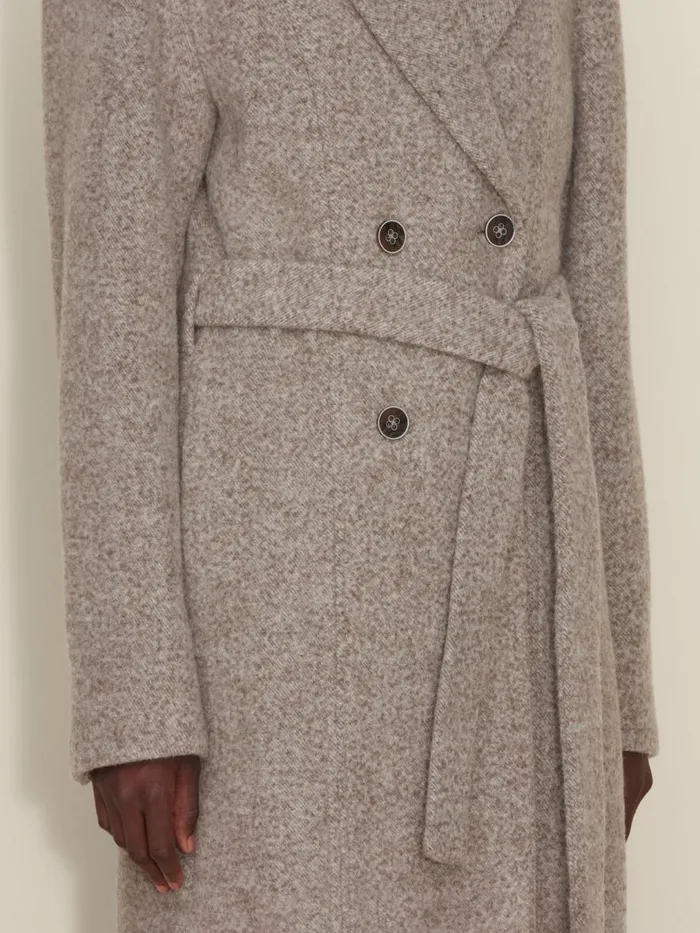 Outerwear Women Holzweiler Devotion Coat Lt Brown Mix