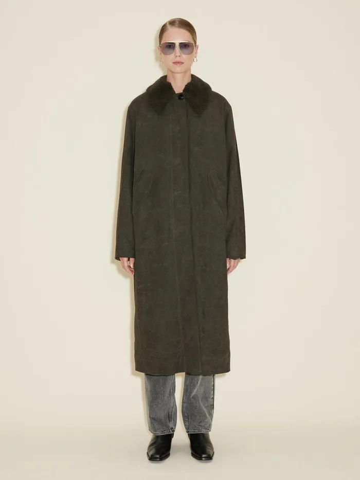 Outerwear Women Holzweiler Diana Long Coat Dk Green