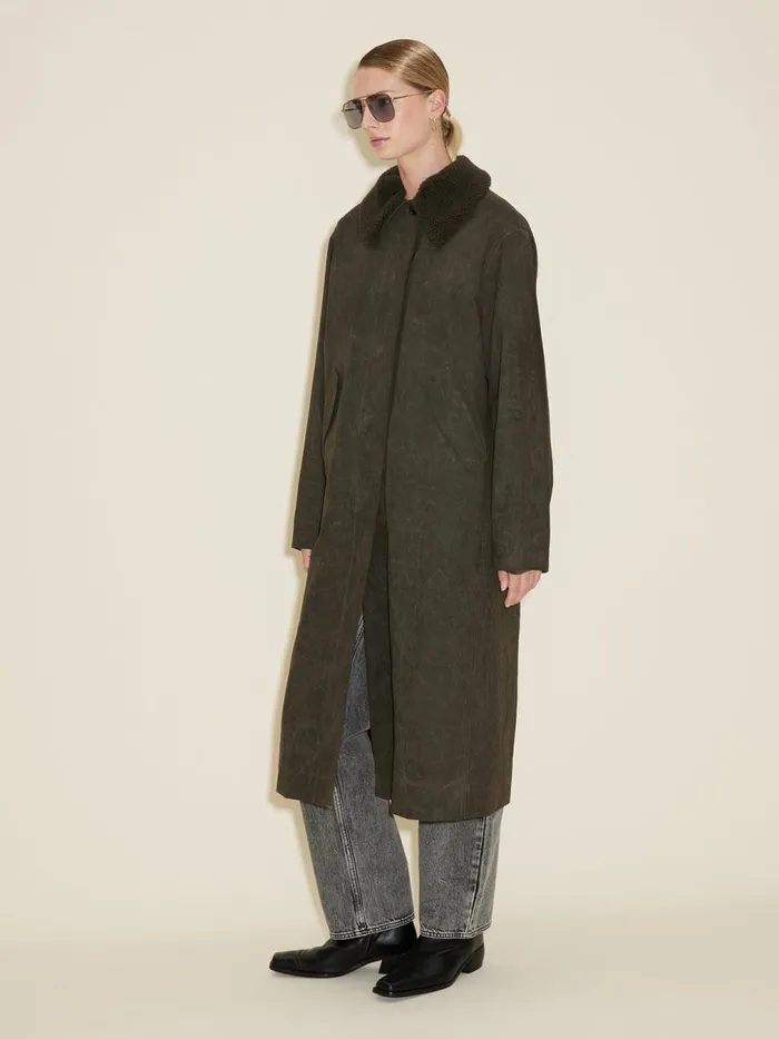 Outerwear Women Holzweiler Diana Long Coat Dk Green