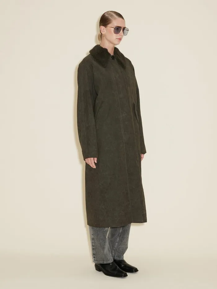Outerwear Women Holzweiler Diana Long Coat Dk Green