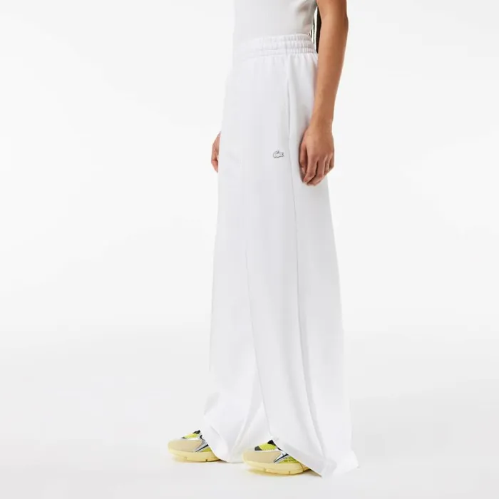 Pants and Leggings Women Lacoste Women039s Double Face Sweatpants White 001