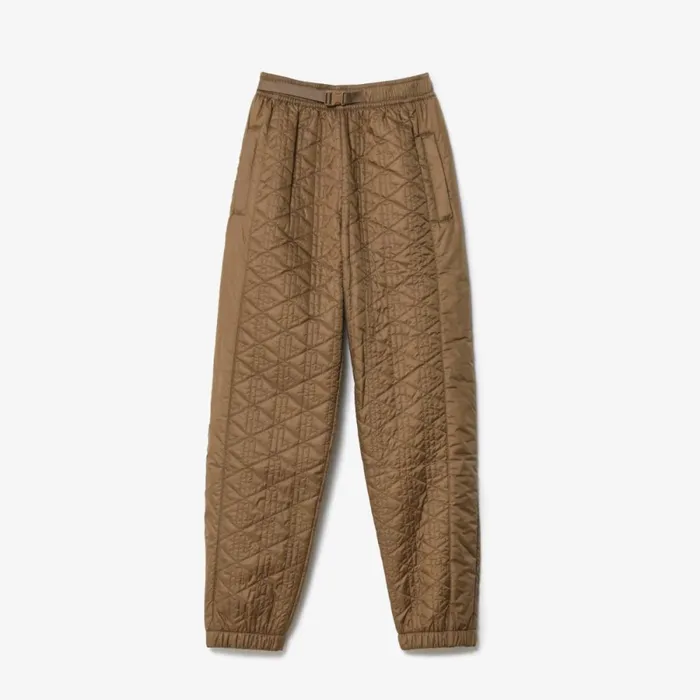 Pants and Leggings Women Lacoste Women039s Monogram Motif Sweatpants Brown Six