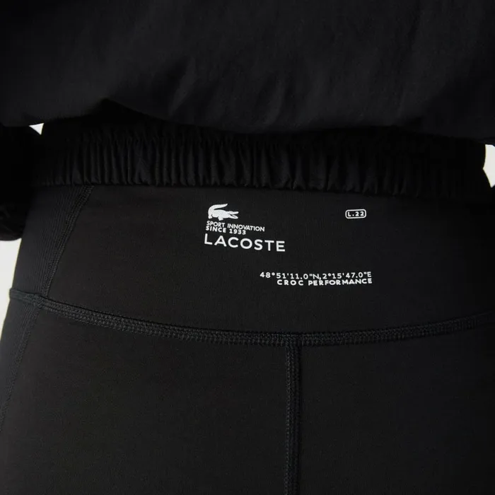 Pants and Leggings Women Lacoste Women039s SPORT Colorblock Knit Effect Leggings Black 8vm