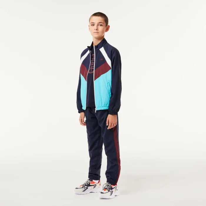 Pants and Shorts Kids Lacoste Kids039 Colorblock Sweatpants Navy Blue 166