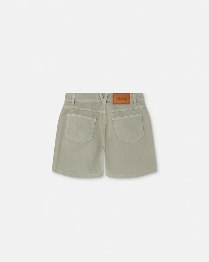 Pants and Shorts Women Versace Cargo Denim Shorts Green