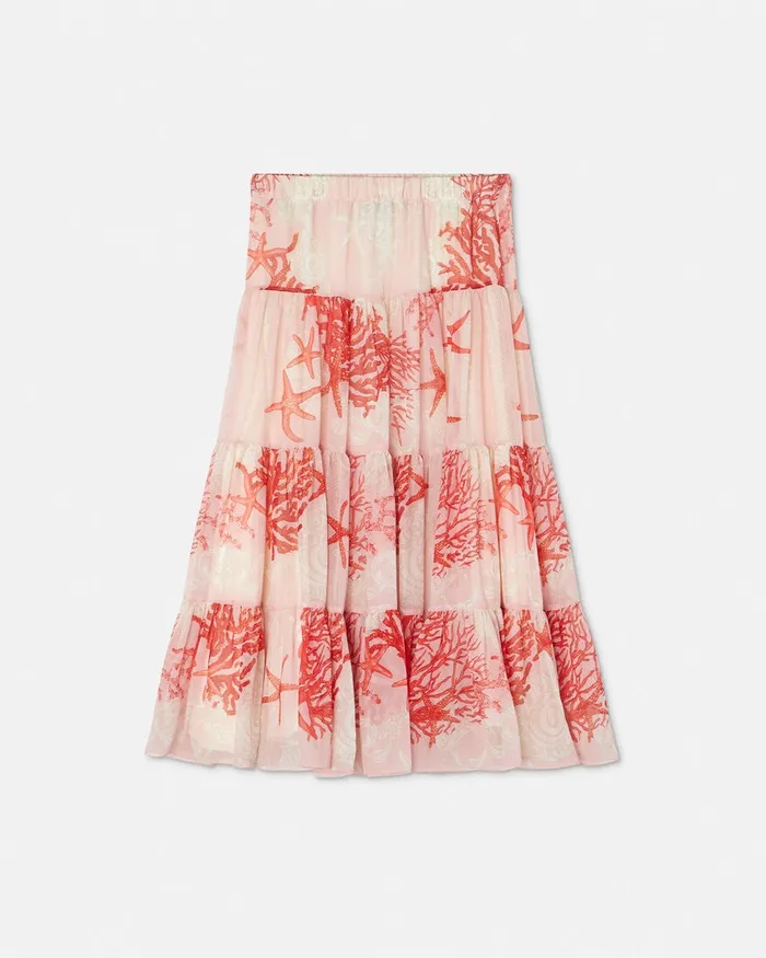 Pants and Skirts Kids Versace Barocco Sea Skirt Coral