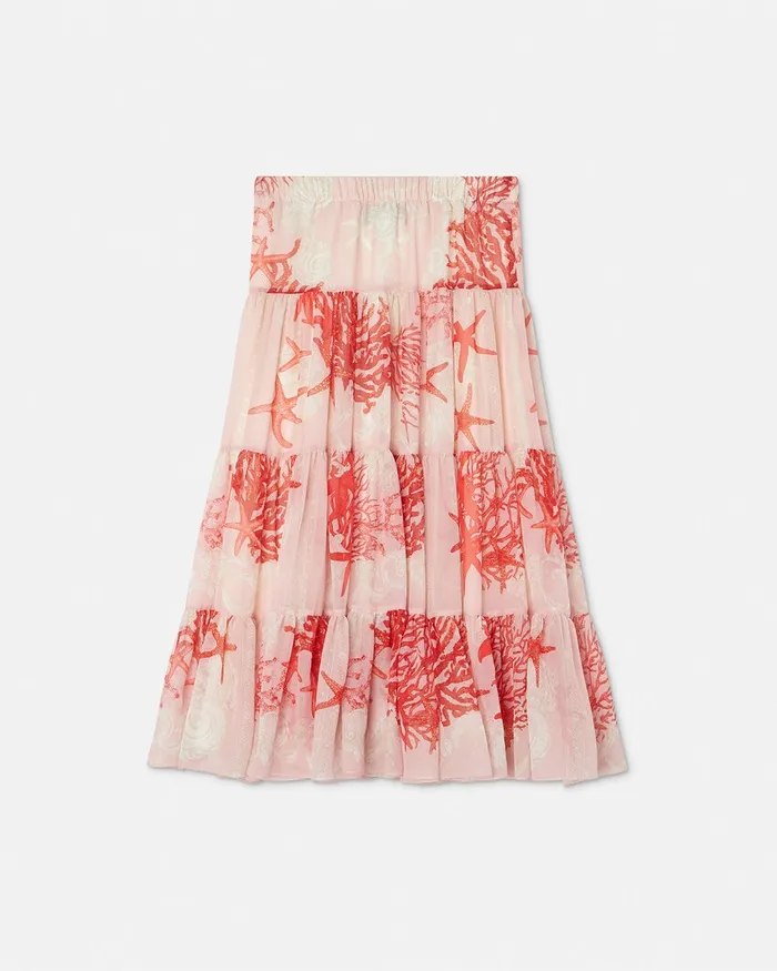 Pants and Skirts Kids Versace Barocco Sea Skirt Coral