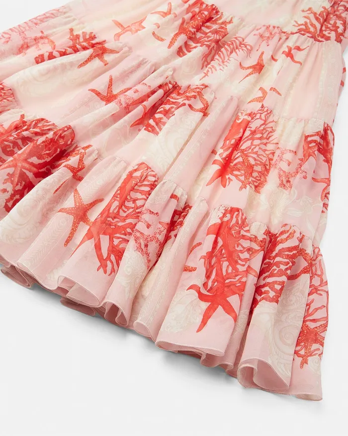 Pants and Skirts Kids Versace Barocco Sea Skirt Coral