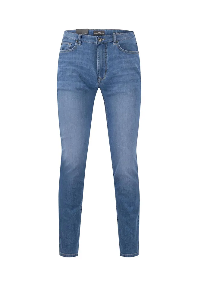 Pants Men FYNCHHATTON Casual Fit Jeans In 5pocket Design Light Bluemid Blue