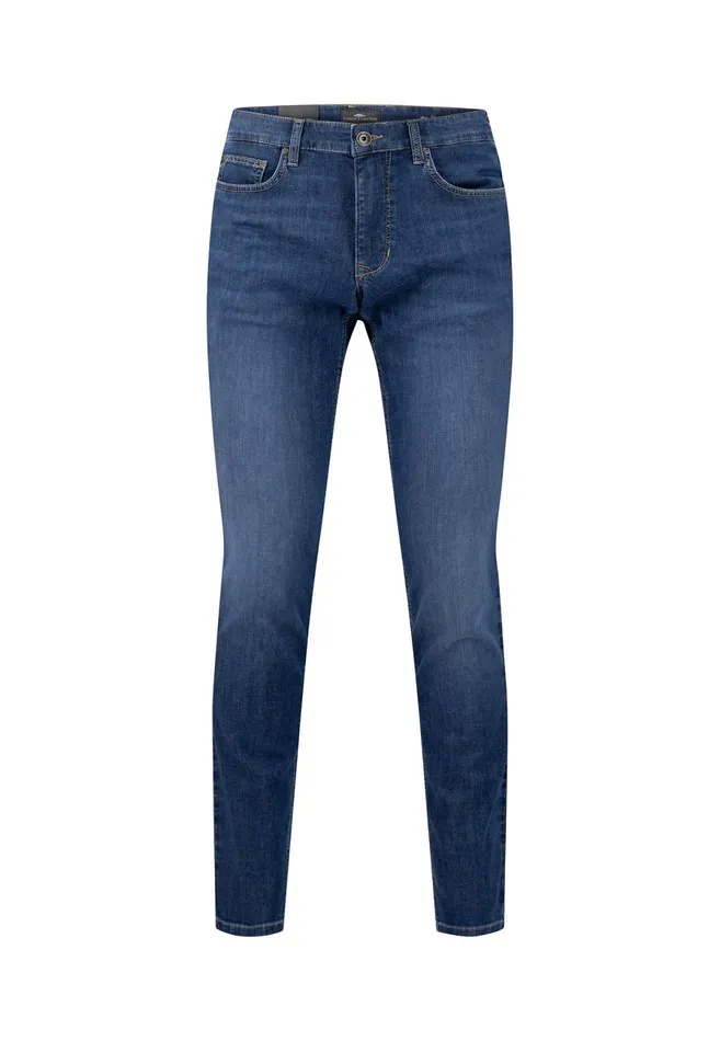 Pants Men FYNCHHATTON Casual Fit Jeans In 5pocket Design Light Bluemid Blue