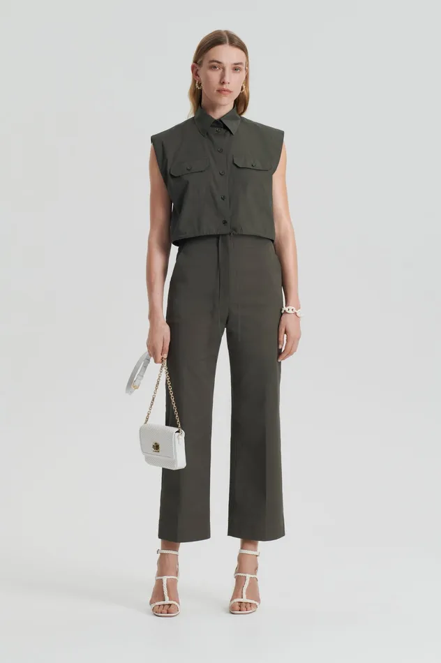 PARACHUTE CROP SHIRT JUNGLE Women Shirts Scanlan Theodore