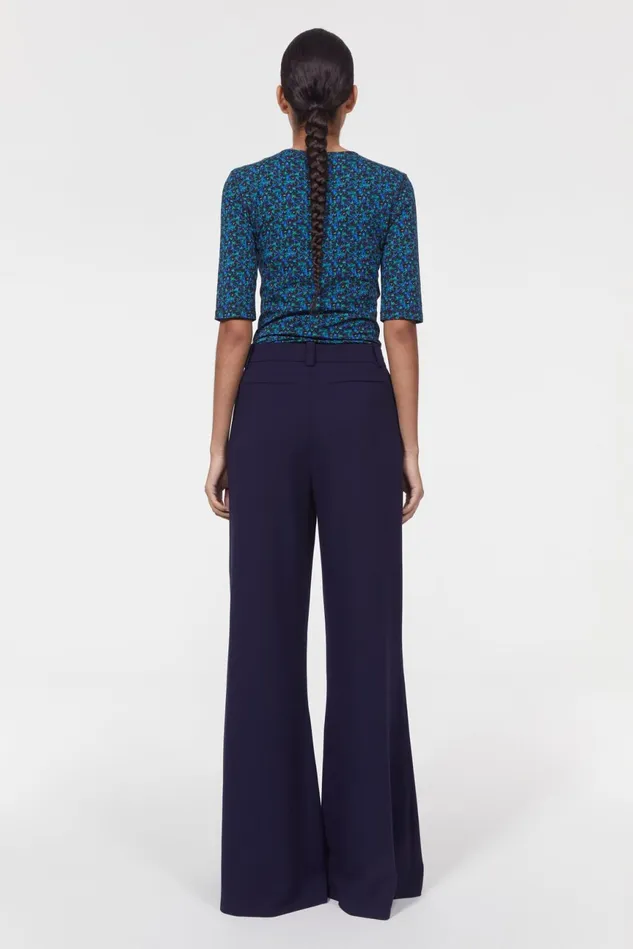 Petiso Drape Pants Midnight Blue Women Rodebjer Trousers