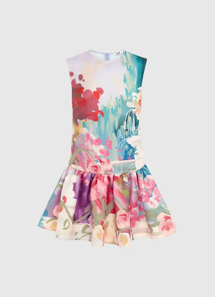 Petra Mini Dress 8211 Jardin Print Women Dresses and Jumpsuits LEO LIN