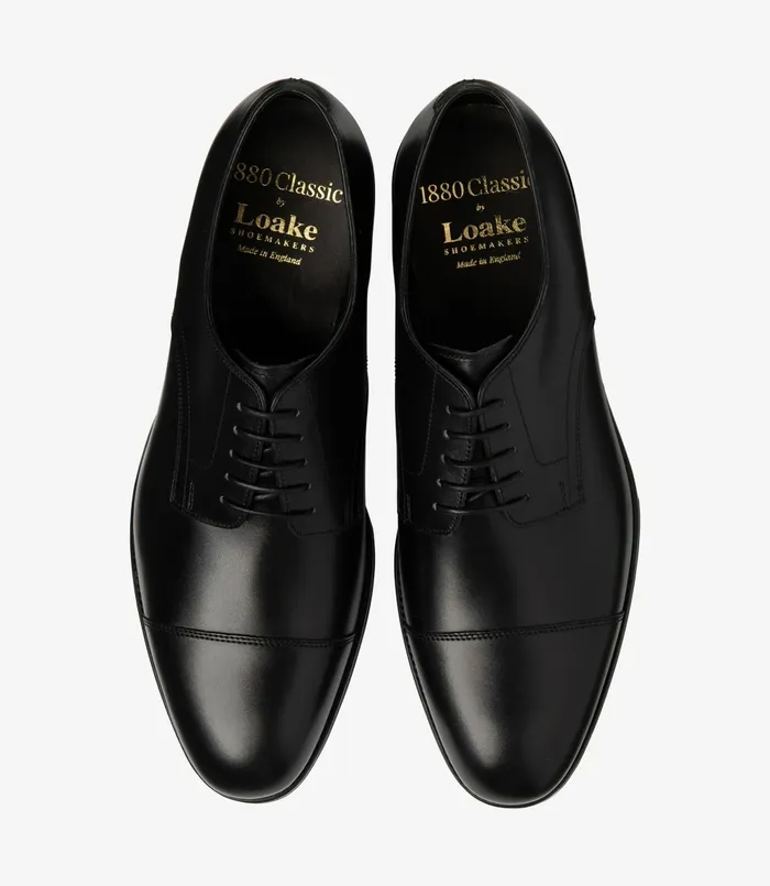 Plain Ties Men Petergate Carbon Black Loake