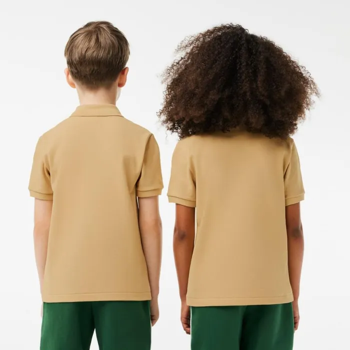 Polos Kids Lacoste Kids039 Regular Fit Petit Piqu Polo Beige Ixq