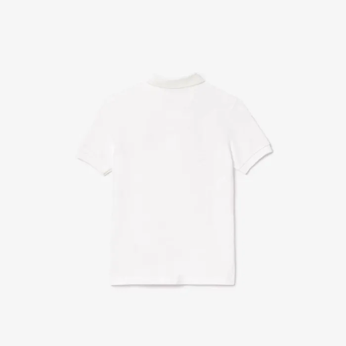 Polos Kids Lacoste Kids039 Regular Fit Petit Piqu Polo White 001