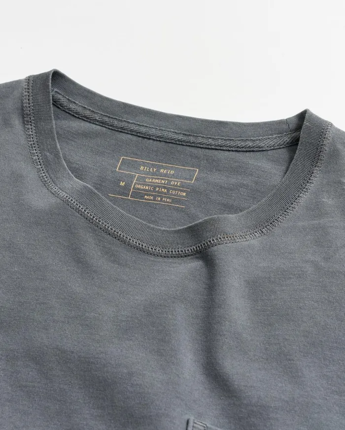 Polos Tees and Henleys Men Billy Reid Washed Tee Black