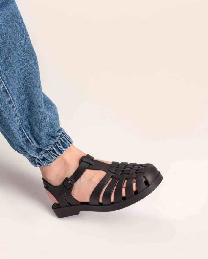 Possession Matte Black Women Melissa Sandals
