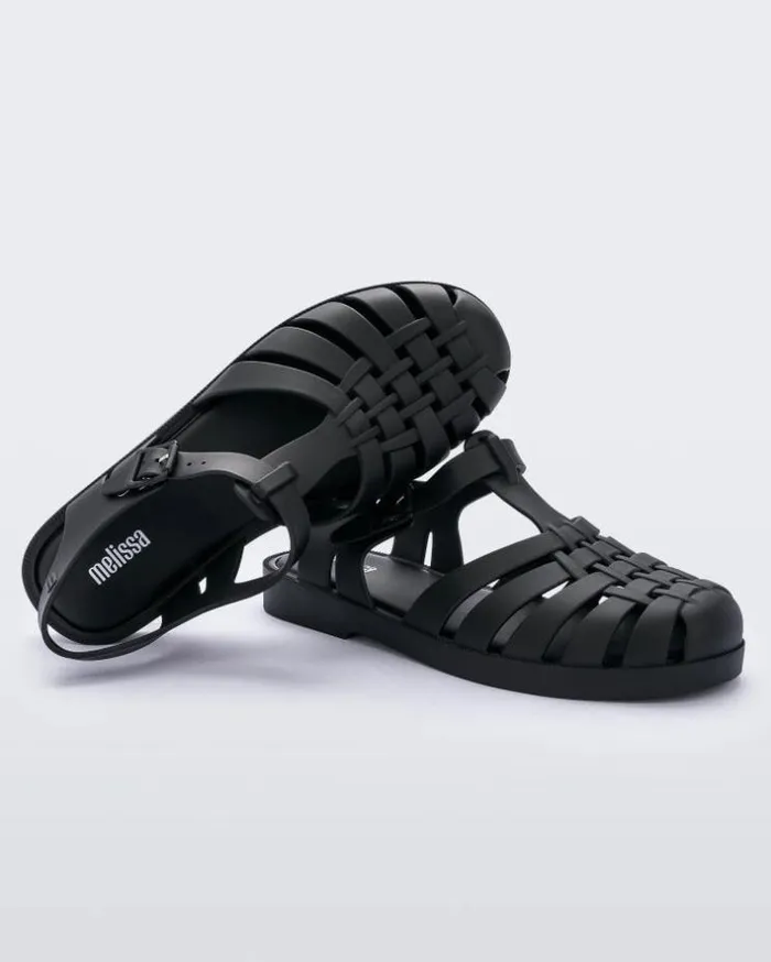 Possession Matte Black Women Melissa Sandals