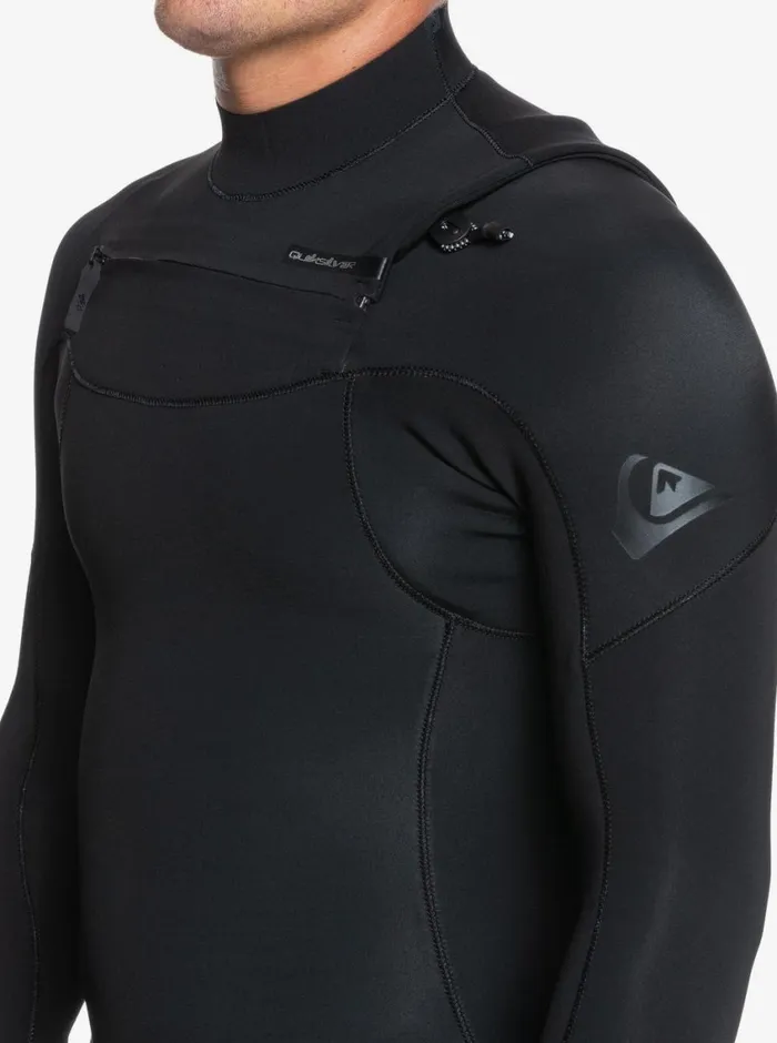 Quiksilver 43 Everyday Sessions ChestZip Wetsuit Black Mens Wetsuits Quiksilver 43 Everyday Sessions ChestZip Wetsuit Black Mens Wetsuits