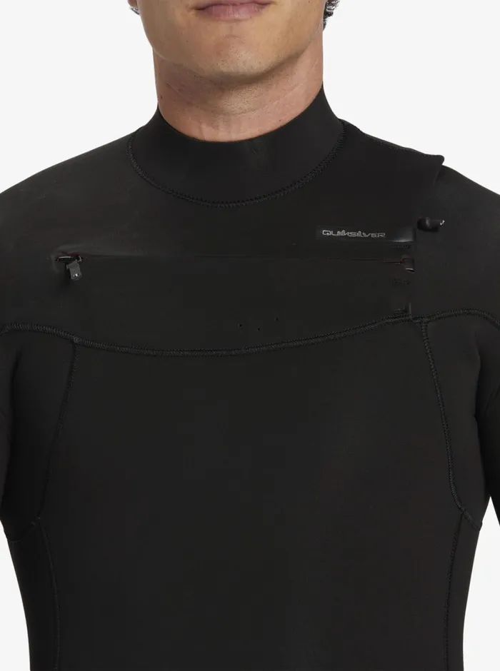 Quiksilver 43 Everyday Sessions ChestZip Wetsuit Black Mens Wetsuits Quiksilver 43 Everyday Sessions ChestZip Wetsuit Black Mens Wetsuits