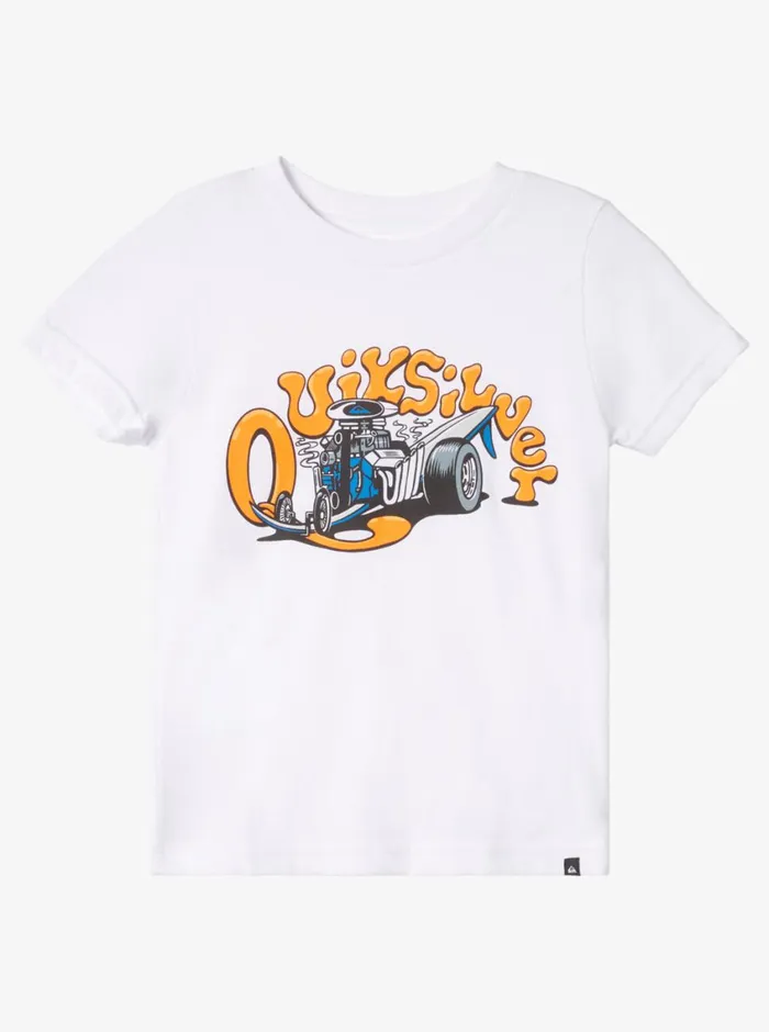 Quiksilver 816 Dragster TShirt White Boys Tees