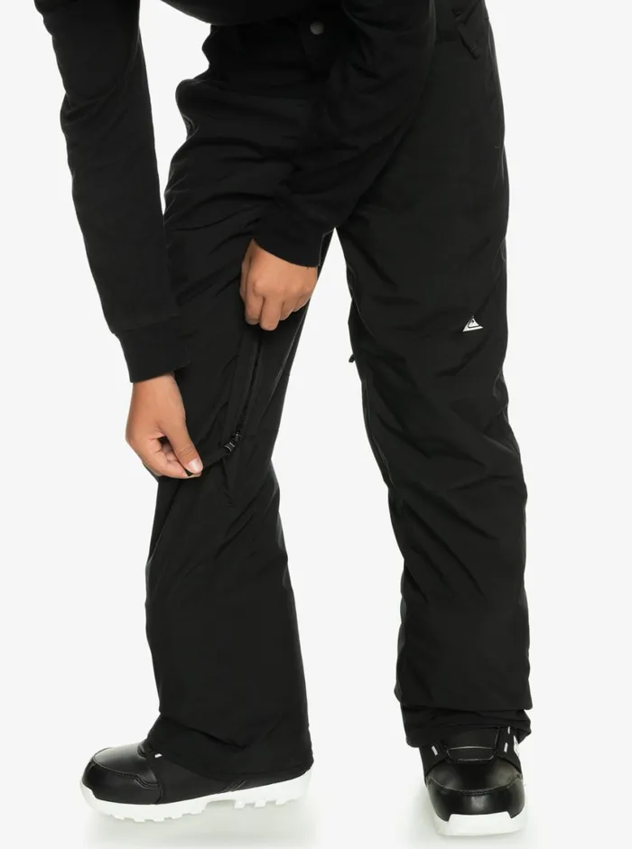 Quiksilver 816 Estate Technical Snow Pants True Black Boys Snow Pants