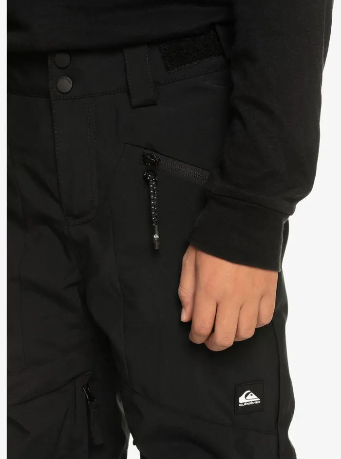 Quiksilver 816 Estate Technical Snow Pants True Black Boys Snow Pants