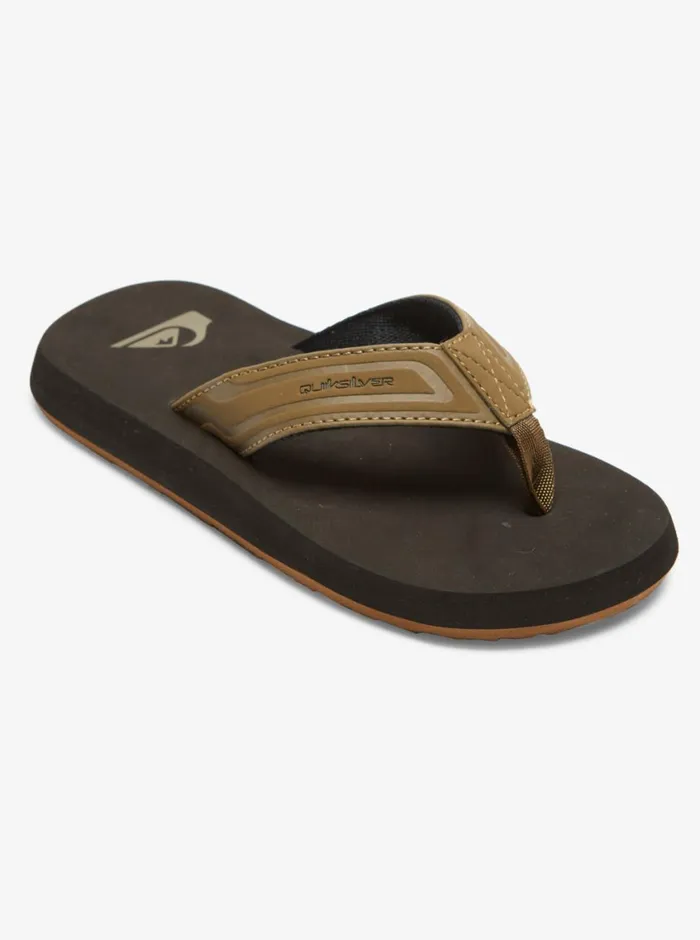 Quiksilver 816 Monkey Wrench Core Sandals Tan 1 Boys Sandals